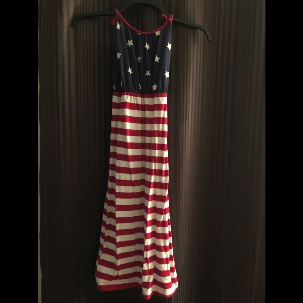 Girls Patriotic dress (m) 7/8